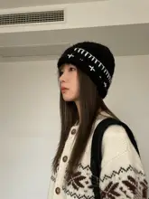 手編みニットキャップ【厚手・防寒・秋冬用】