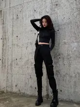 秋冬用 サイクリングパンツ【黒・女性用・スリムフィット・ストレッチ性】（セットアップ対応）