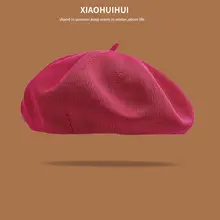 夏用 薄手ベレー帽【ピンク・通気性・大頭用】