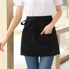 男女兼用 ショート黒エプロン【カフェ・レストラン・バー用】
