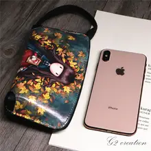 カラフルなデザインのハンドバッグ【可愛いキャラクター・スマートフォン対応・便利な手首用】