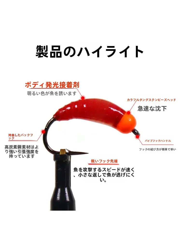 剥がせるフック：冬季用氷上釣りフライフックの実用性と使用シーン