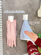 キッチン用手袋収納クリップフック付きタオル掛け【壁掛け・スポンジ・食器洗い用】