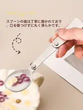 304ステンレススチール折りたたみ式フォーク＆スプーンセット【アウトドア・旅行用・携帯便利】