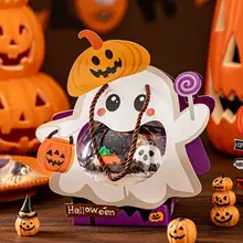 ハロウィンケーキボックス【ジャック・オー・ランタンデザイン・手提げ小物入れ】