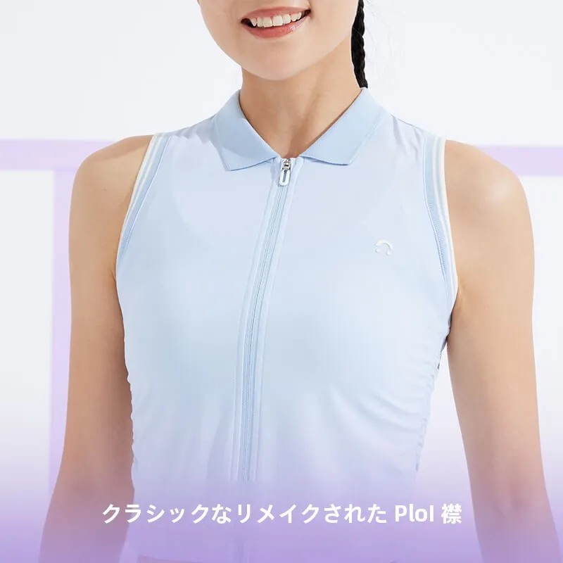 テニスアンダーウェアレディースの選定：ポロ襟付き速乾タンクトップの実用性と性能解析