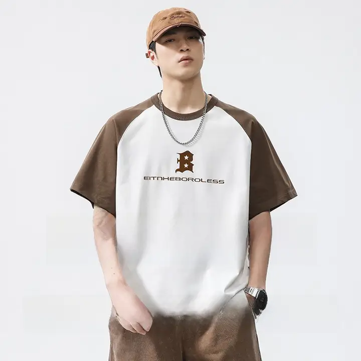 アメリカンスタイルのビッグシルエット半袖Tシャツ【極上の柔らかさ・ラグランスリーブ・クルーネック】