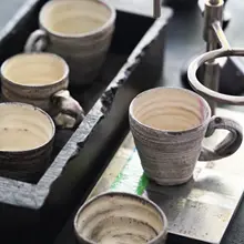 手作りの大きなカップ【柴焼き・化粧水にも最適】（セットアップ対応）