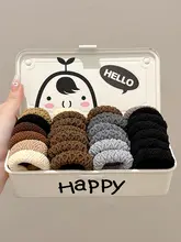 カラー太めポニーテール用ヘアゴム【高弾力・長持ち・秋冬用・ファー素材】