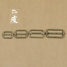 金属製 日字型バックル【三段階調整・DIY用 布製品アクセサリー・バッグストラップ用金具】