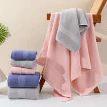 バスタオル タオル 2点セット 綿100% コットン 吸水 毛羽落ちにくい 家庭用 大人用 男女兼用