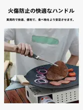 LTHW アウトドアバーベキュー用 ステンレス製グリルトング【滑り止め・熱に強い・キャンプ・ピクニック用】