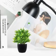 人工観葉植物ユーカリの鉢植え【リビング装飾・グリーン・プラスチック製】