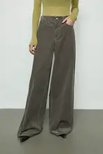 極上の柔らかさのコーデュロイワイドパンツ【レトロデザイン・中低腰】（セットアップ対応）