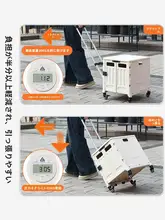 折りたたみ式軽量ショッピングカーゴカート【階段上り対応・家庭用・運搬便利】