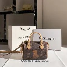 ボストンバッグ レディース キャラクター柄 バイカラー おしゃれ 着回し 「MackJanice」