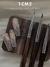 1CM2 ネイルアート彩色筆【細密デザイン・木製・セット】
