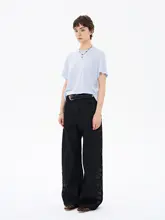 軽やかで柔らかなデザイン！ウエストシェイプの半袖ブラウス【極上の柔らかさ・ドレープ感】