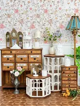 ミニ六角形キャビネット用素材キット【ミニチュア家具モデル・ブライス人形用】