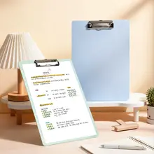 クリップボード A4 カルテボード 医療用 オフィス 学生 教員 ブルー 収納
