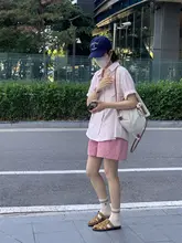 夏用高腰Aラインショートパンツ【ラクラク着用・水洗いコットン・フィット】