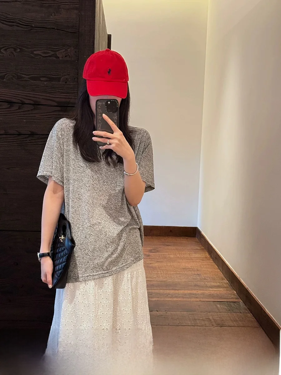 軽やかなデザインのハイエンド文学スタイル 半袖トップスとロングパンツセット【春夏用・女性用・おしゃれ】