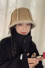 暖かいベル型バケットハット【極上の柔らかさ・秋冬用・女性用】