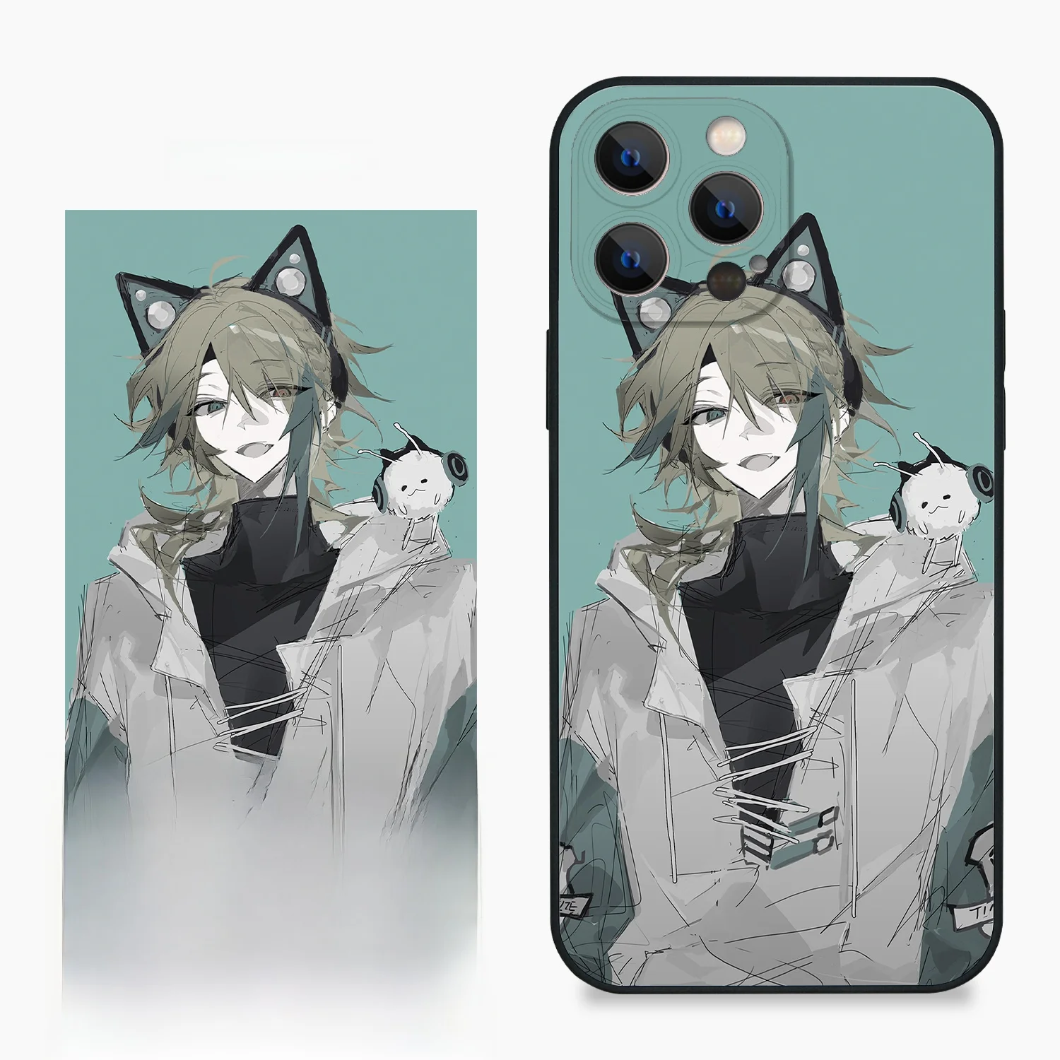 イラストレーターコラボスマホケース：9397号列车のアートデザインが特徴