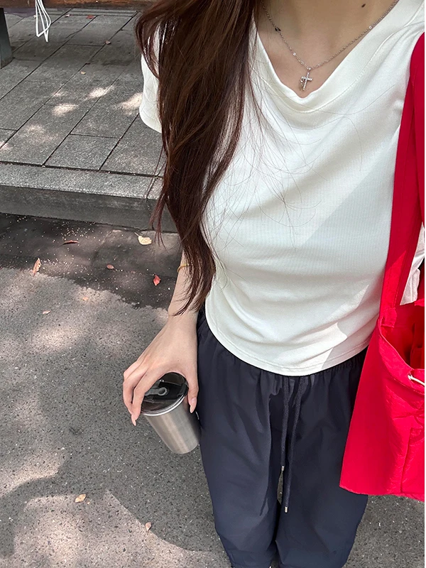 春夏用 藍色ワークパンツ：ゆったりストレートで通勤と日常を快適に