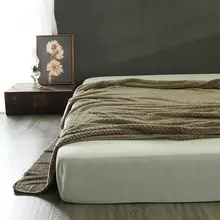 ハニカムデザインのオフィス用薄手毛布【昼寝・冷房対策・シングルサイズ】