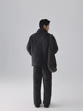 親しみやすい猫デザインの厚手補填付きパジャマ【冬用・保温性・ルームウェア】（セットアップ対応）