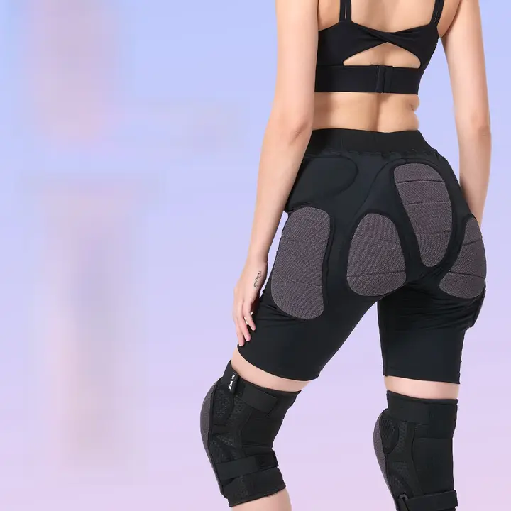 スノーボード用保護具【ケブラー素材・膝・肘・尻部クッション付き・男女兼用】（セットアップ対応）