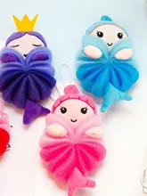 バスボール 幼児 入浴 スポンジ マーメイド バスクリーナー