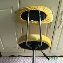 円形スツールカバー【背もたれ付き・座布団・昇降式椅子用・バースツール用】（セットアップ対応）