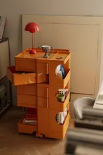 おしゃれな移動式収納キャビネット【リビング・ソファ横用・スナック収納に最適】