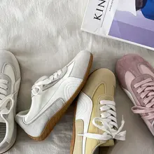 レディース ヴィンテージ風 軟底トレーニングシューズ【軽量・フラット・カジュアル】