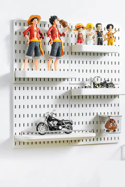 展示棚 収納ボックス 穴あけ不要 差し込み式 壁掛け 飾り フィギュア レゴ飾り