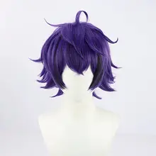 コスプレ用紫色ウィッグ【反り上がりスタイル・Vtuberキャラクター用】