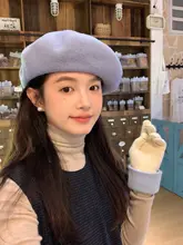 ウール製ベレー帽【冬用・ヴィンテージ・小画家スタイル】（セットアップ対応）