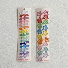 夏用カラフルな子供用ヘアクリップ【ボブクリップ・前髪用・軽やかなデザイン】