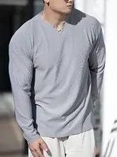 メンズ 秋用 ラウンドネック スポーツ長袖Tシャツ【280gストレッチ素材・トレーニング用・パッド付き】