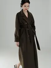 高級ウール混紡ロングコート【山羊绒・シンプルデザイン・女性用】
