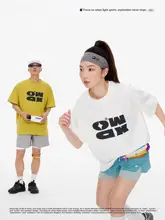 半袖Tシャツ ユニセックス ロゴ 速乾 接触冷感 抗菌 着回し カジュアル オーバーサイズ 夏 「OWOX」