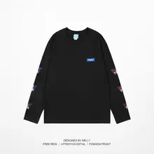 オーバーサイズ長袖Tシャツ【春秋用・コットン・無地デザイン・男女兼用】