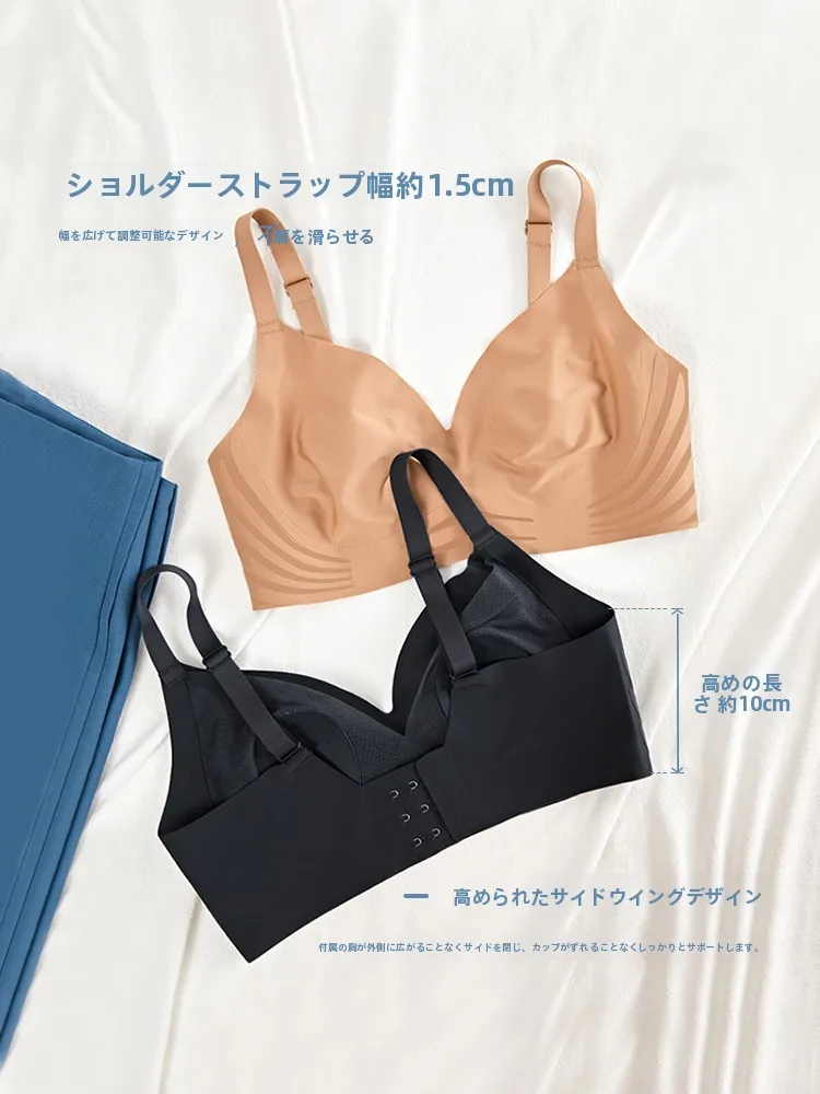 ノンワイヤーブラ 大きいサイズ 垂れない おすすめ：親肤日记 WX22055 の実用性とフィット感