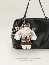 ヴィンテージスタイルのうさぎとくまのぬいぐるみチャーム【カップル用・ギフト】