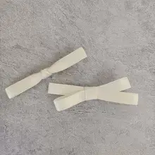 シンプルで美しいデザインのバタフライクリップ【サイドクリップ・ミルクホワイト】