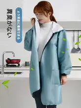 長袖エプロン【防水・防油・冬用・加绒・実用的】