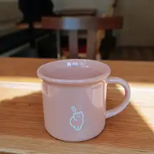WOOKOO 猫デザイン マグカップ 300ml【カップル用・オフィス・陶器製】