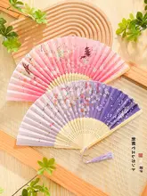 折りたたみ式扇子【中国風・子供用・舞踏用・竹製・携帯便利】